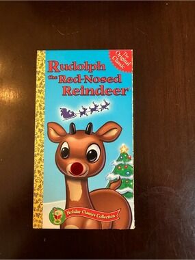 Vintage Rudolph the Red-Nosed Reindeer Golden Book Video VHS
